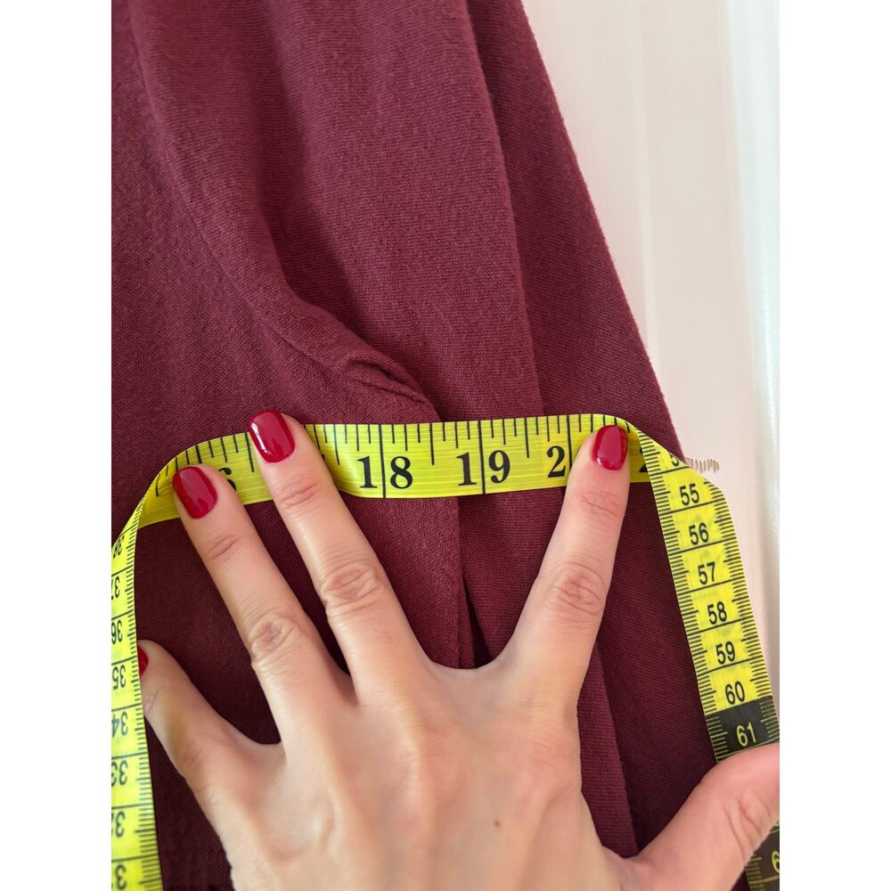 Madewell Burgundy Eyelet Detail Dress M - Picture 5 of 10